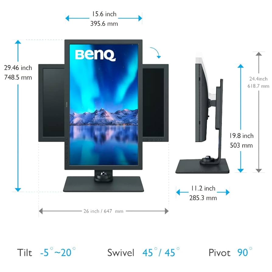 BenQ Sw271 27 Polegadas 4K Hdr Profissional Ips Monitor | 10
